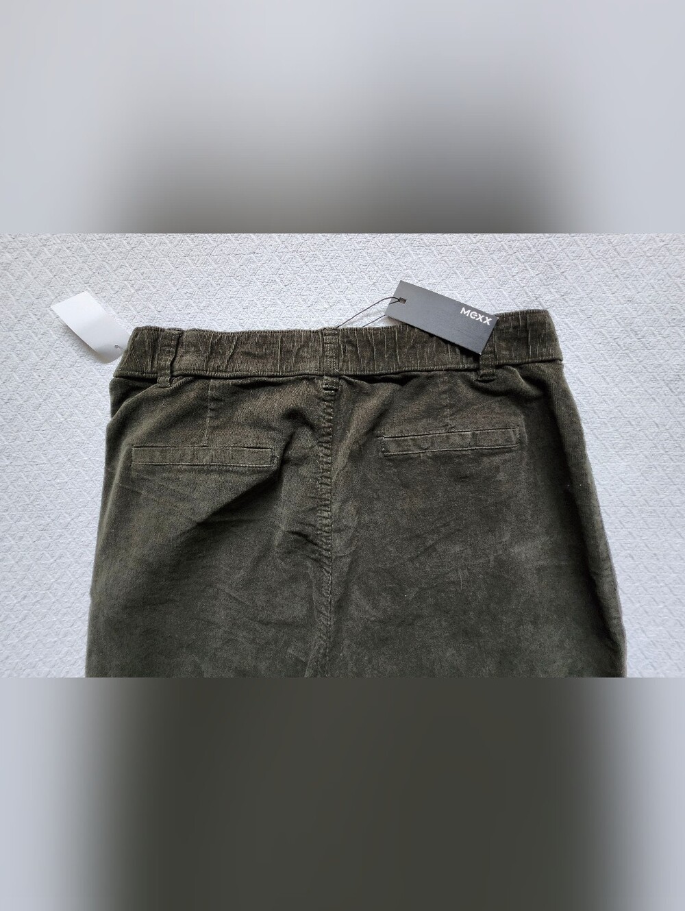 MEXX Straight Leg Olive Green Corduroy Feel Women's Pants. Size Large. NWT - Picture 10 of 15